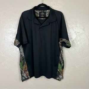 5 for $30‎ Redhead since1856 men black camuflaje polo shirt size XL